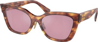 Miu Miu MU02ZS 11Q50D Womens Sunglasses Brown Size 56