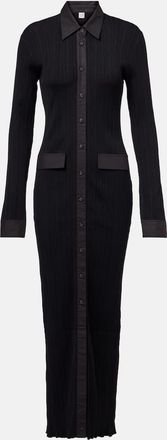 Toteme Abito chemisier in maglia a coste