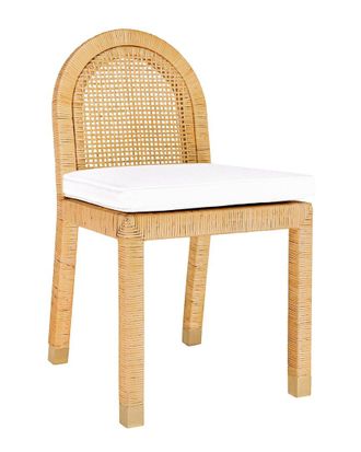 TOV Furniture Amara Natural Rattan Arched Back Dining Chair