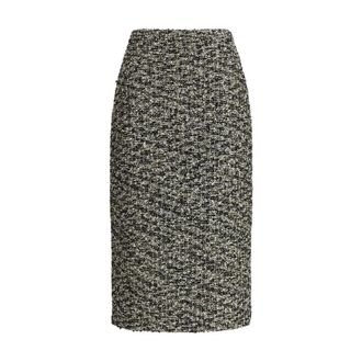 Gucci Midirok in gelamineerd boucl&eacute; stof - Dames - Rokken - Veelkleurig - Maat: XS Wol