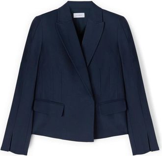 Motivi Blazer met split aan de mouwzoom - Dames - Blazers - Blauw - 2XS - Polyester - Jassen