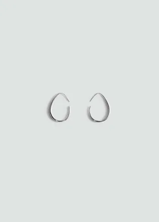 Mango Orecchini anelli argento - Donna - Taglia unica - MANGO