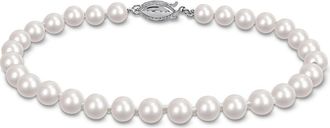 Delmar 5-5.5mm Cultured Freshwater Pearl Bracelet in Metallic Silver at Nordstrom Rack