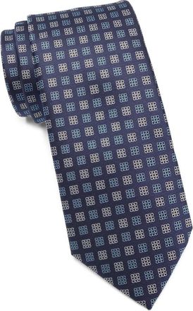 Tom Baine Box Grid Tie in Blue at Nordstrom Rack