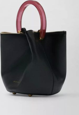 Marni leather bucket bag