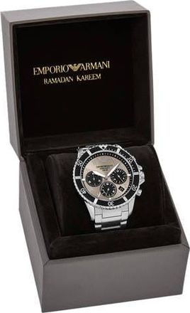 Emporio Armani horloge AR11722 zilverkleurig