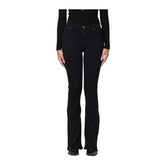 7 For All Mankind Boot-cut Jeans, female, Black, Size: W28 Bootcut Leg Jeans