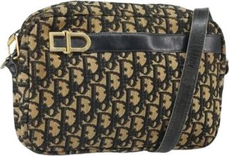 Dior Pre-owned Cross Body Bags, female, Multicolor, Size: ONE SIZE Pre-owned Vintage Canvas Shoulder Bag