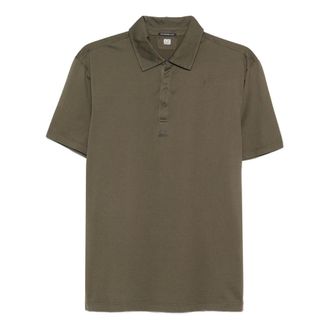 C.P. Company Polo Shirts, male, Green, Size: S Logo-patch Polo