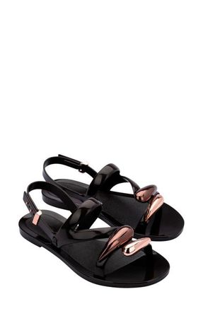 Melissa Iris Slingback Sandal in Brown/Metallic at Nordstrom, Size 10
