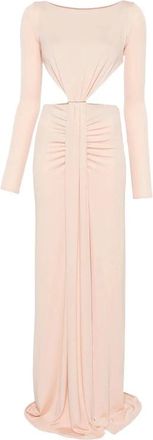 Elisabetta Franchi Abr 3467E2 Jurk - Dames - Avondkleed - Beige - S - Kleedjes