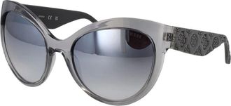Guess Grijze Gespiegelde Vlinder Zonnebril - Dames - Zonnebrillen - Grijs - ONE Size - Accessoires