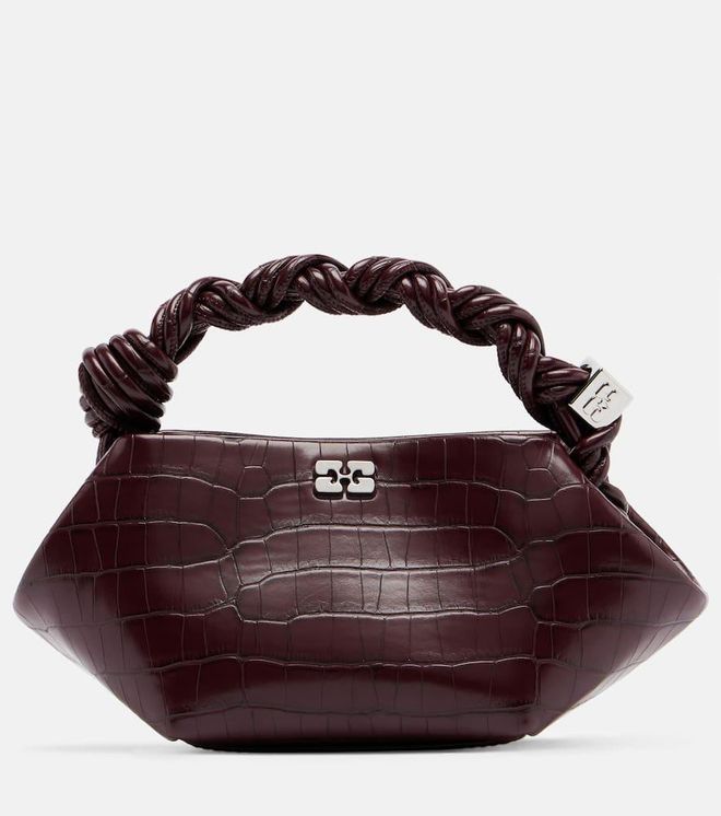 Bou Mini croc-effect leather top-handle bag