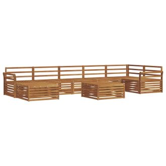 vidaXL Conjunto De Sof&aacute;s De Exterior 8 Uds. Natural Vidaxl