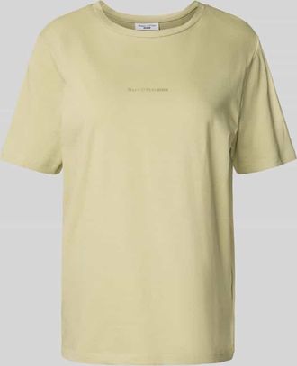 Marc O'Polo Denim Marc OPolo Denim T-Shirt mit Rundhalsausschnitt und Label-Detail in Schilf, Größe XL