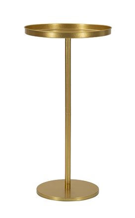 Mauro Ferretti Mesa auxiliar de metal dorado cm &oslash; 41x80