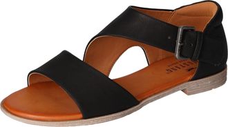 Mustang Jeans Sommerschuh, Sandalette, Riemchensandale in asymmetrischer Optik