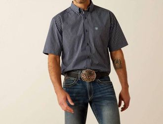 Ariat Pro Series Callum Classic Fit Shirt In Blue