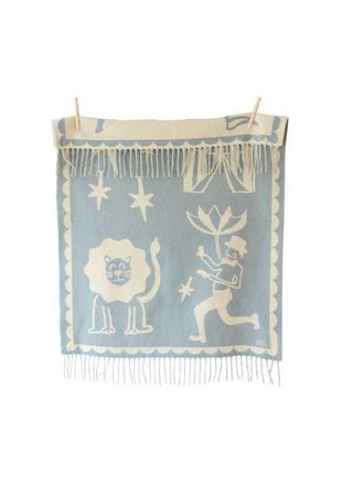 TBCo Lambswool Jacquard Baby Blanket in Circus Jaquard at Nordstrom