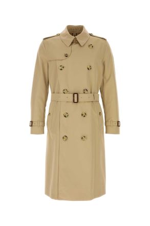 Burberry Beige Cotton Heritage Kensington Trench Coat