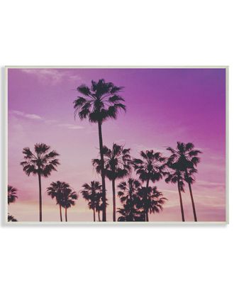 Stupell Industries Tropical Purple Palm Trees Photography By Daphne Polselli