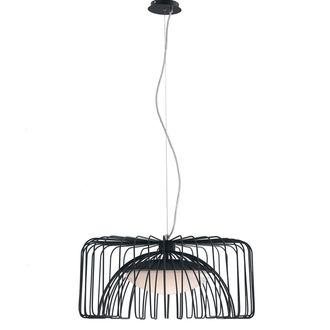 Luce-Ambiente-Design Cougar Suspension Chandelier in Black Metal 24w 4000k (Natural Light)