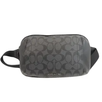 Coach Pre-owned Belt Bags, male, Gray, Size: ONE SIZE Pre-owned Plastic Crossbody Bag