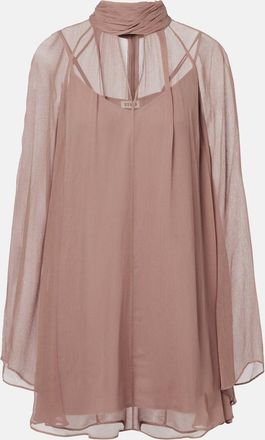 Staud Miniabito Esther in chiffon