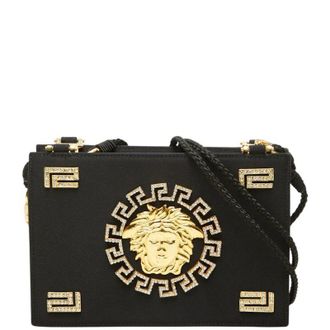 Versace Medusa Satin Rhinestone Shoulder Bag