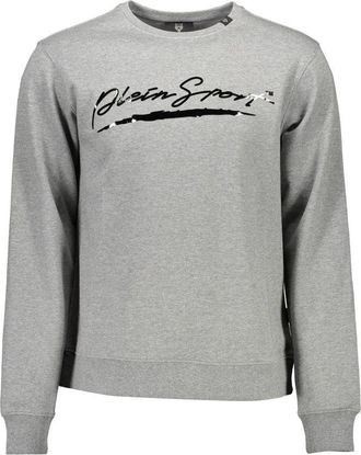 Plein Sport Grigio Cotton Men Mens Sweatshirt