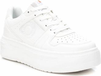Refresh Womens Chunky Platform Sneakers In White