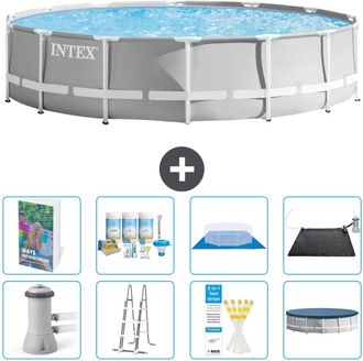 Intex Piscina Prism Frame Redonda - 427x107 Cm - 9-piezas S632