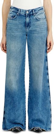 Diesel Flare Jeans Regular Waist 1978 D-Akemi - Jeans - Woman - Blue