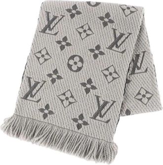 Louis Vuitton Pre-owned Stola - Dames - Vintage Accessoires - Grijs - ONE Size - Wol - Vintage