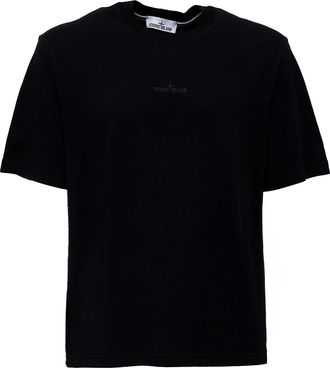 Stone Island Desert Flock Logo Organic Cotton T-Shirt