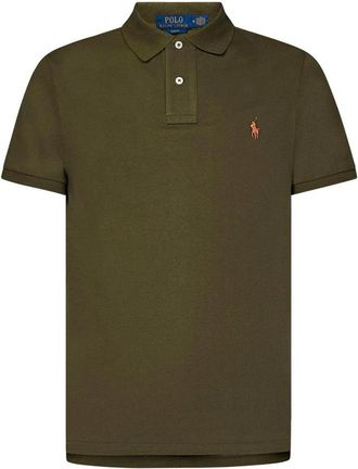 Polo Ralph Lauren Polo met korte mouwen en knoopsluiting - Heren - Polos - Groen - S - Katoen - Tops