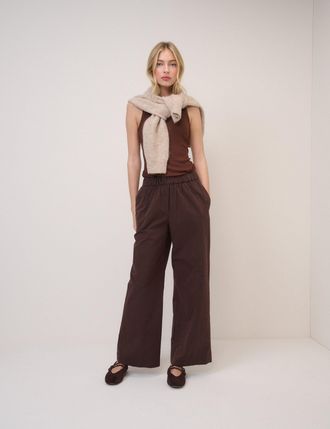 Nobody's Child Brown Wide Leg Trousers