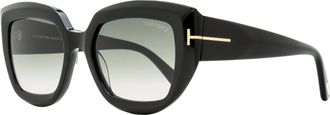 Tom Ford Womens Saltzman Sunglasses TF1192 01B Black 53mm