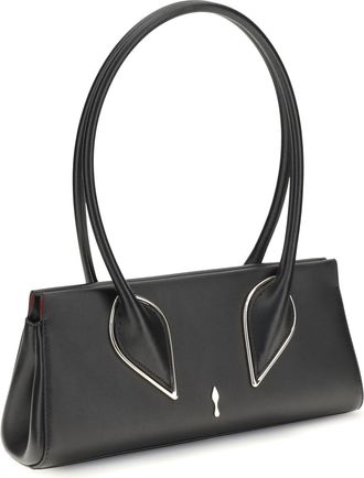 Christian Louboutin Womens Venus Shoulder Bag Black Calf Leather Bos Taurus