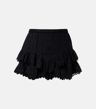 Isabel Marant Jocadia broderie anglaise cotton shorts