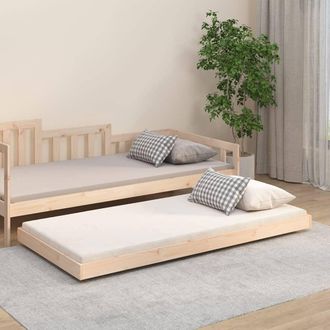 vidaXL Estructura De Cama Sin Colch&oacute;n Madera Maciza De Pino 90x190 Cm Vidaxl
