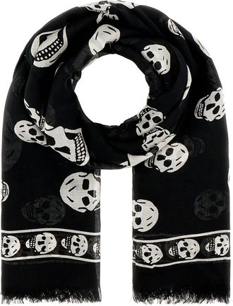 Alexander McQueen Scarf With Skull Print All-over