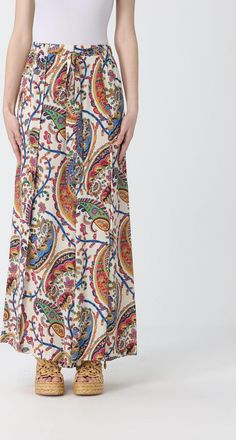 Etro Pantalone pareo Etro in viscosa con stampa Paisley