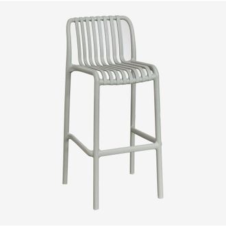 Sklum Pack De 4 Taburetes Altos Apilables En Polipropileno Wendell Sklum