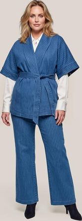 Mart Visser Roseline Kimono Blazer Denim Maxi