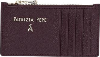 Patrizia Pepe Mini Portemonnee - Dames - Portefeuilles - Bruin - ONE Size - Leer - Accessoires