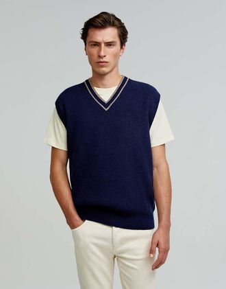 Scalpers Icon Austen - Smanicato blu navy