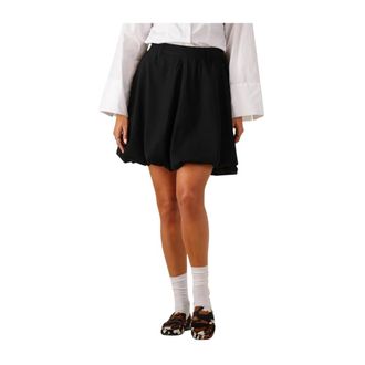 Copenhagen Muse Rokken, Dames, Zwart, XS, Leer, Zwarte Getailleerde Rok