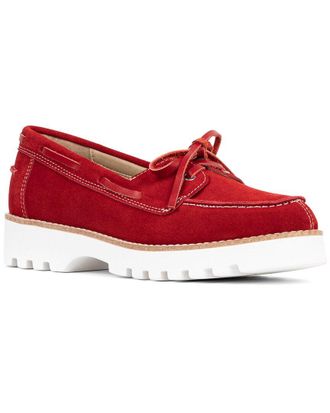 Donald J Pliner Harlie02 Suede Lug Bottom Boat Shoe
