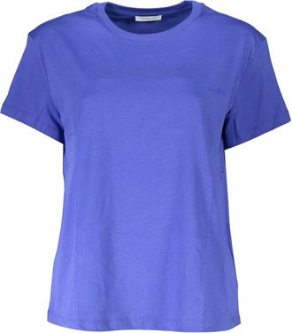 Patrizia Pepe Dames, Tops, Blauw, Maat: XS Katoen